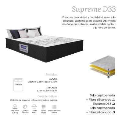 COLCHON SUPREME D33 1.40