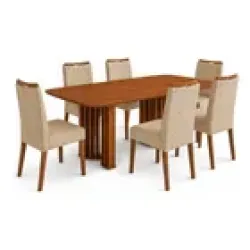 COMEDOR LUMA 6 SILLAS(28965.8231) FREIJO/FREIJO