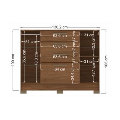 COMODA PINHAIS 2.4 JATOBA/ARENA