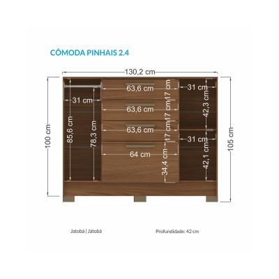 COMODA PINHAIS 2.4 JATOBA/JATOBA