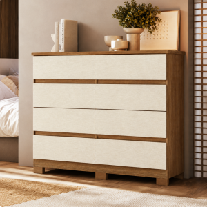 COMODA ROMA 8 CAJONES JATOBA/ARENA