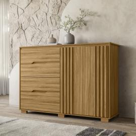 COMODA TEXAS 2 PUERTAS 4 CAJONES FREIJO (2B)