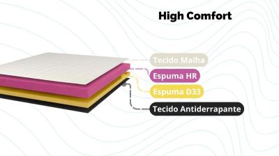 CONJUNTO DE SOMMIER HIGH CONFORT 1.40