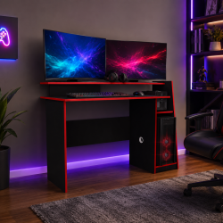 ESCRITORIO GAME EVOLUTION NEGRO/ROJO