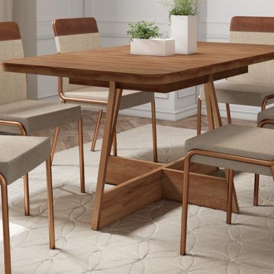 JUEGO DE COMEDOR DUO 6 SILLAS (MESA1592 NOG-SILLA