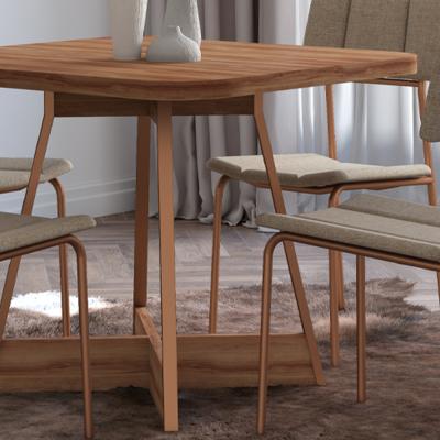 JGO. DE COMEDOR LOU 4 SILLAS (MESA 1593 NOG- SILLA
