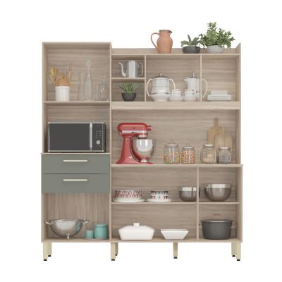 KIT DE COCINA SELECT 6P 2C.-AVENA/GRAFITO(2B)