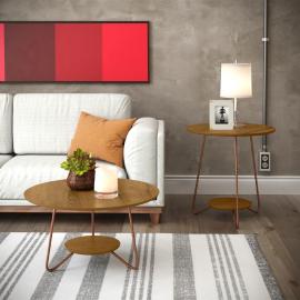 MESA DE LIVING + LATERAL LIZ FREIJO