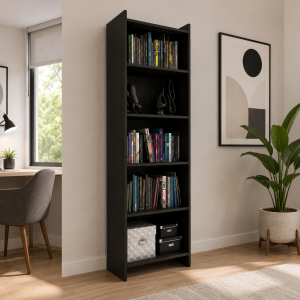 (LVBL ) ESTANTE-BIBLIOTECA NEGRO