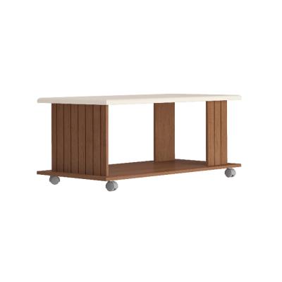 MESA DE CENTRO MILA  CINAMOMO/OFF WHITE