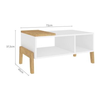 MESA DE LIVING PATAS DE MADERA LINEA RETRO