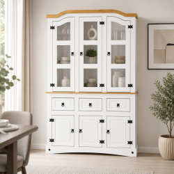 MODULAR 6 PUERTAS 3 CAJONES COLOR BLANCO (E1654/1638)