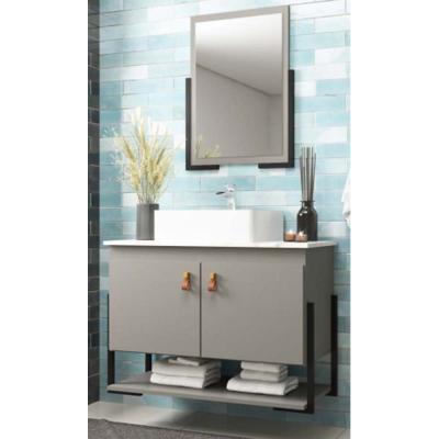 MUEBLE DE BAÑO ELITE 60 2 PTAS.  CIMENTO/CALACATA