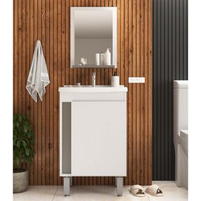 MUEBLE DE BAÑO SMART 45 1PTA. C/PATAS BL/CIMENTO