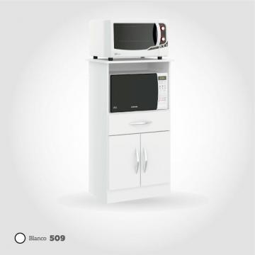 MUEBLE PARA HORNO Y MICRO BLANCO 2 PTAS. Y 1 CAJ.