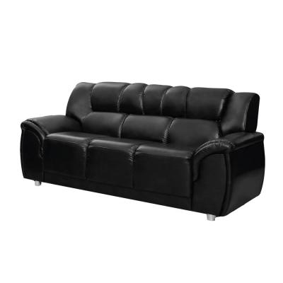 PU SOFA CORDOBA 3 CUERPOS NEGRO PU