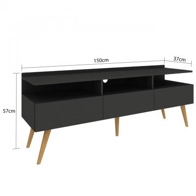 RACK PARA TV 3 PUERTAS LINEA RETRO