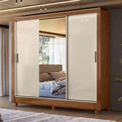 ROPERO FRANCA 3 PTAS. CORRER C/ESP.Y PIE JEQUITIBA/OFF