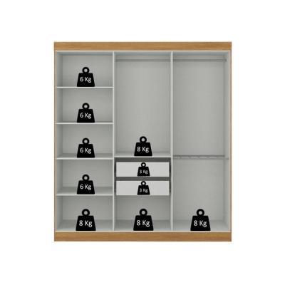 ROPERO HOLANDA 6 PTAS. CINAMOMO/OFF WHITE(2b)