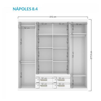 ROPERO NAPOLES 8.4 C/ESP. JATOBA/ARENA