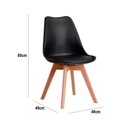 SILLA EAMES CON ASIENTO TAPISADO