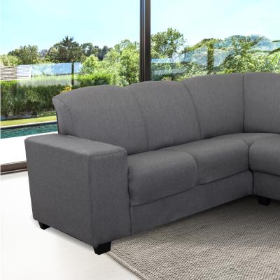 SOFA ESQUINERO SPAZIO CINZA/CINZA LISO