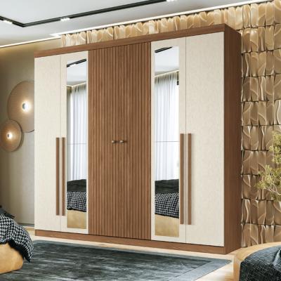 (162343E)ROPERO BURITI 6 PTAS.  JATOBA/ARENA (3-B)